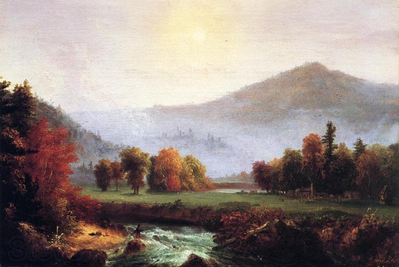 Thomas Cole Morning Mist Rising Norge oil painting art